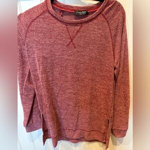 COEUR DE VAGUE Ladies Women’s Size Small RED Crew Neck Sweatshirt